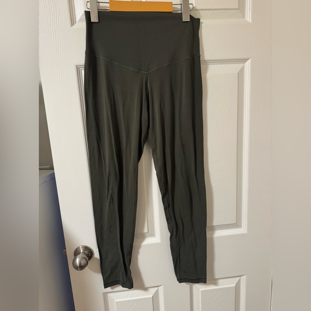 Olive Green Aerie Offline 7/8 Leggings
